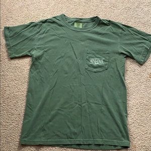 Rosie daze army green logo top